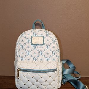 Loungefly White and Blue Mini Backpack